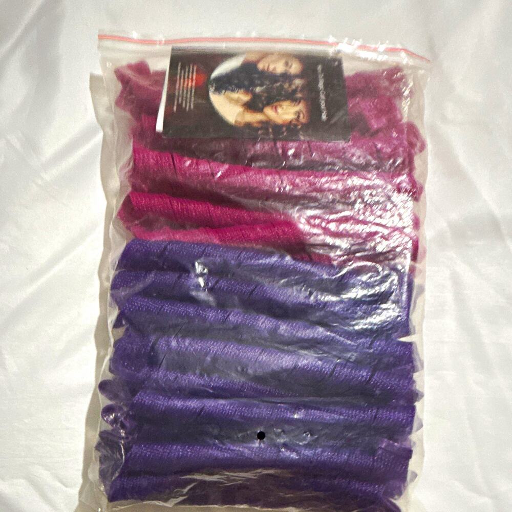 Synthetic Crochet Braid Hair Extension Curly Pink Purple, 36 Extensions 11-20in